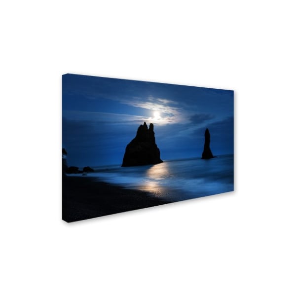 Philippe Sainte-Laudy 'Reynisdrangar Moonlight' Canvas Art,16x24